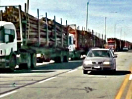 camiones maderas auto