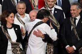 En la cumbre de la Celac en Colombia