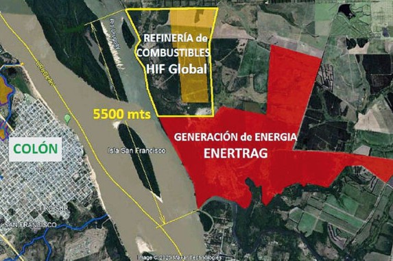 ubicación del proyecto de hidrógeno