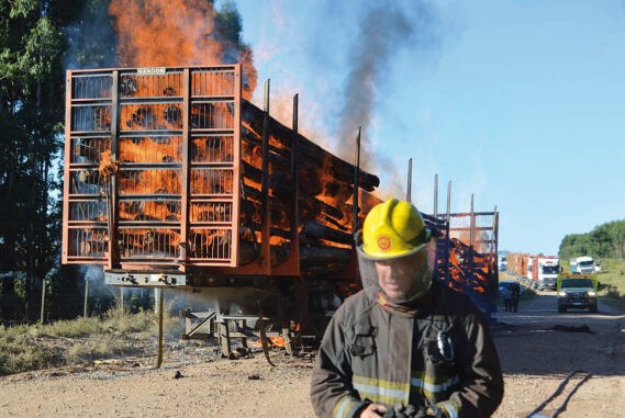 Incendio de camión
